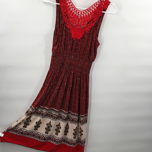 Ikat Gypsy Boho Chic India Crochet Sun Dre… - Picture 9 of 9